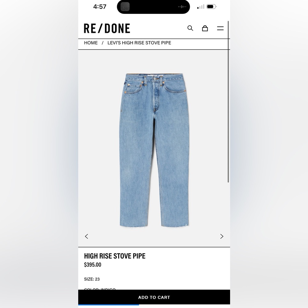 Brand New Levi’s Re Done Jeans